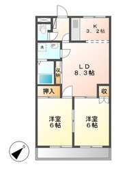 平田町駅 徒歩20分 4階の物件間取画像